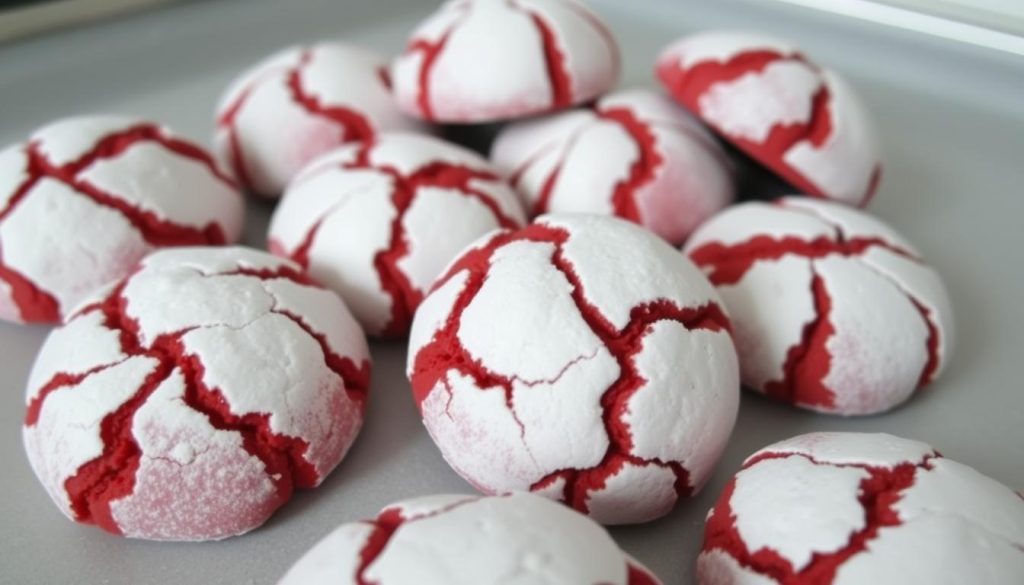 Red Velvet Crinkle Cake Mix Cookies