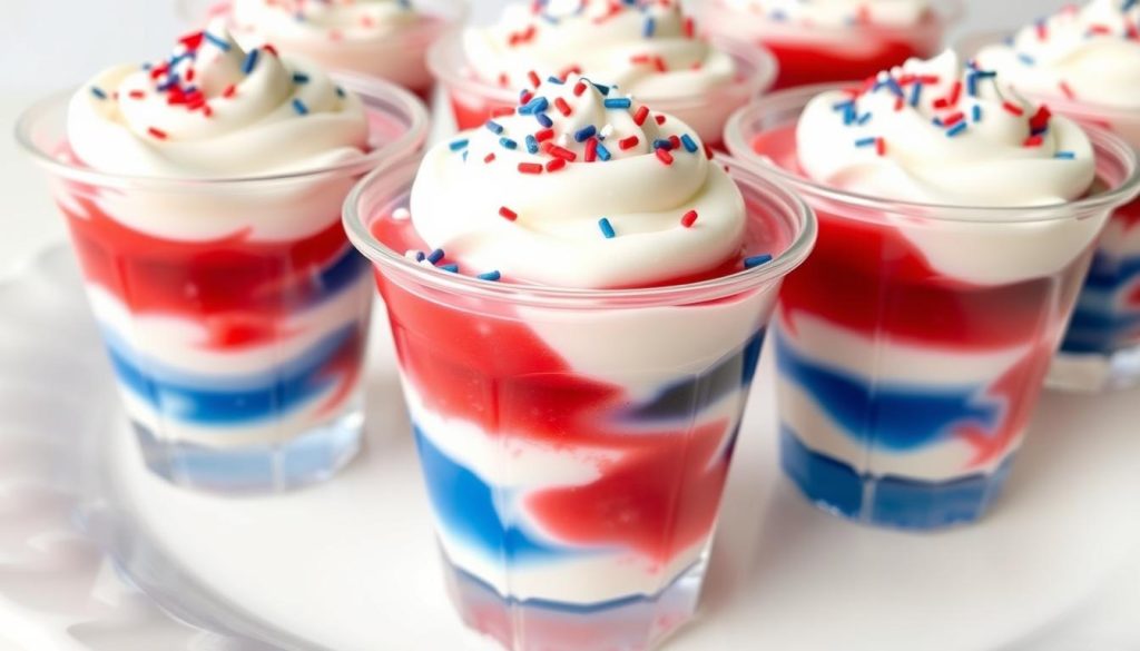Red, White & Blue Jello Cups