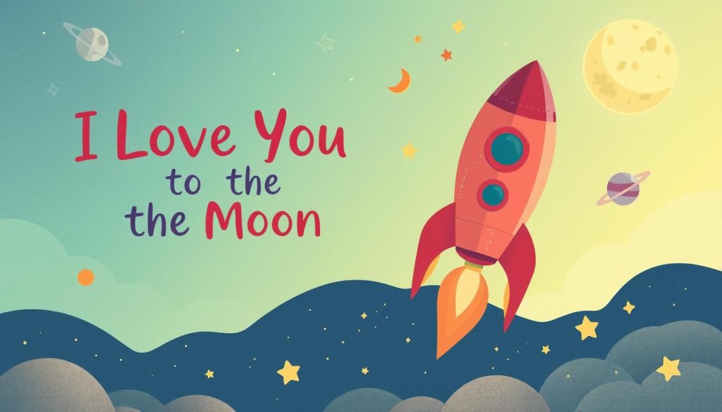 Rocket Ship “I Love You to the Moon” Card