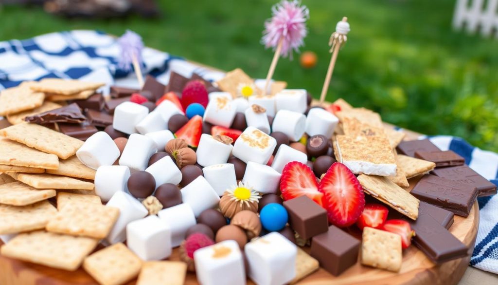 S'mores Charcuterie Board for Backyard Fun 