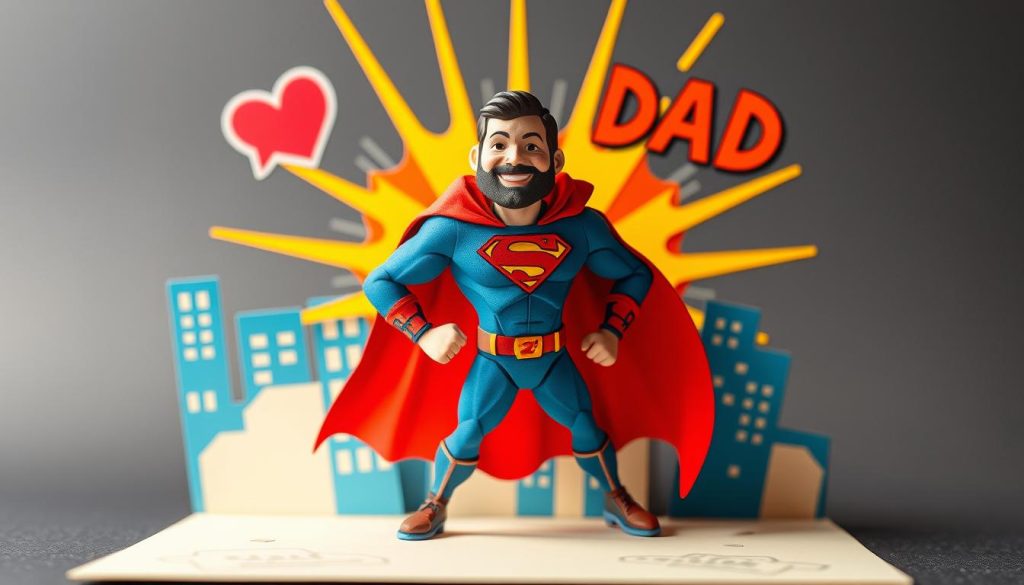 Superhero Dad Pop-Up Card