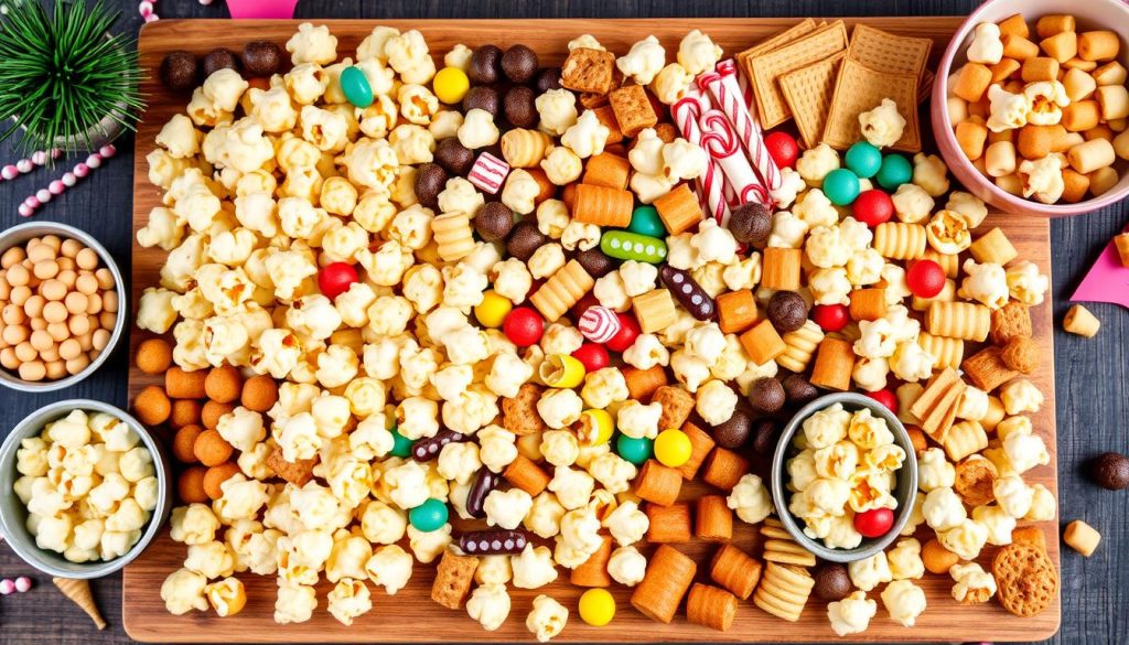 Sweet and Salty Popcorn Party Board