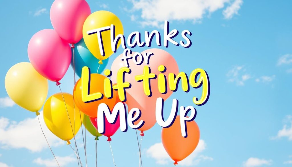 Thanks for Lifting Me Up” Balloon Card
