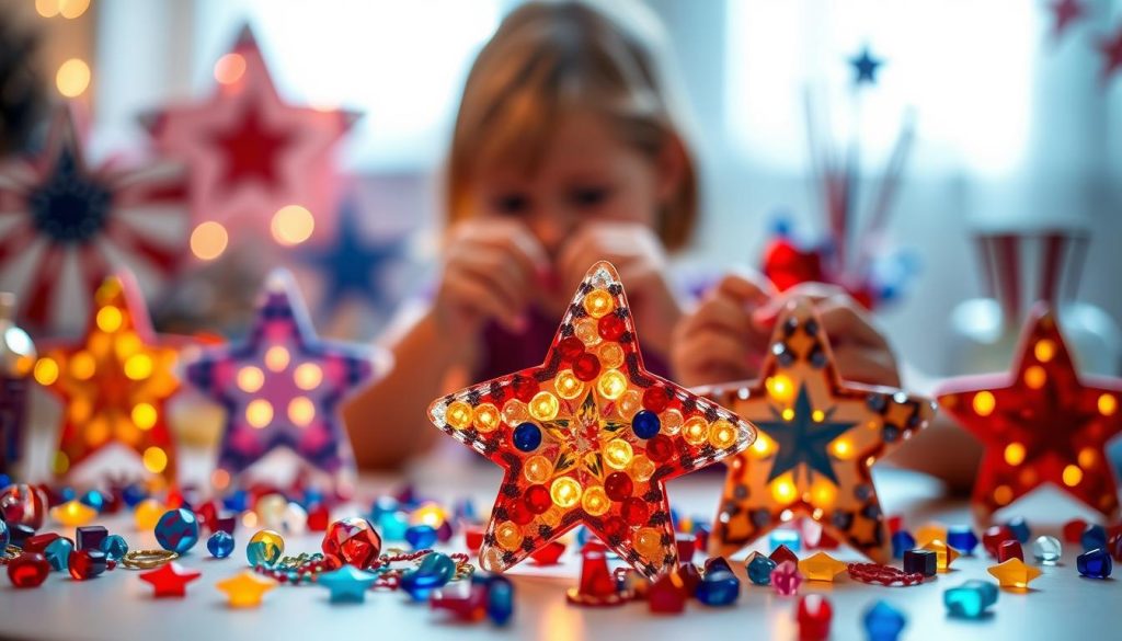 melted bead star crafts for kids