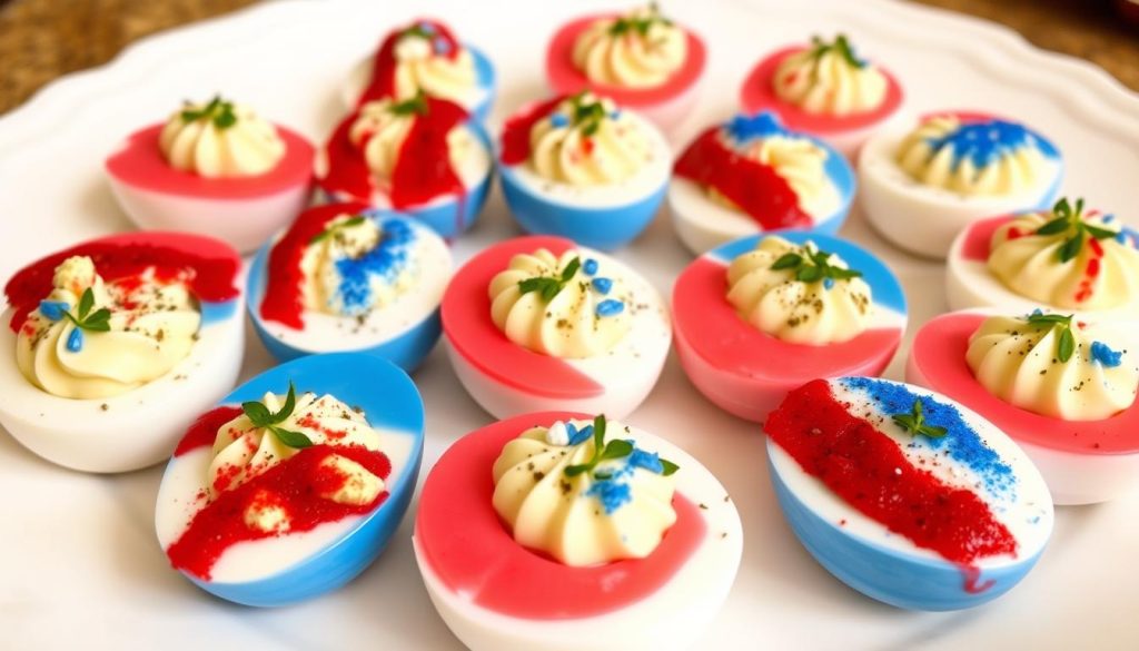 patriotic boiled egg