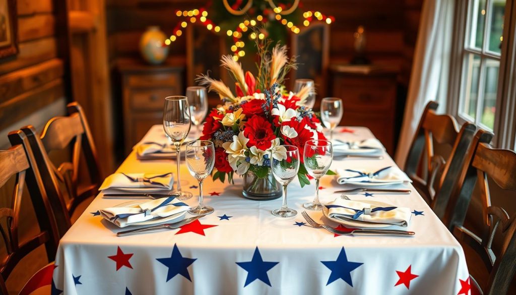 patriotic table linens