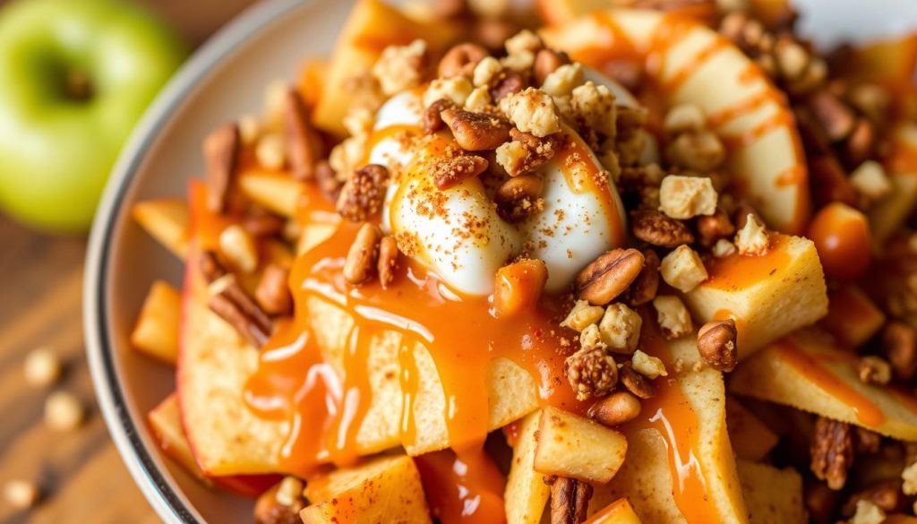 Apple Nachos with Fall Toppings