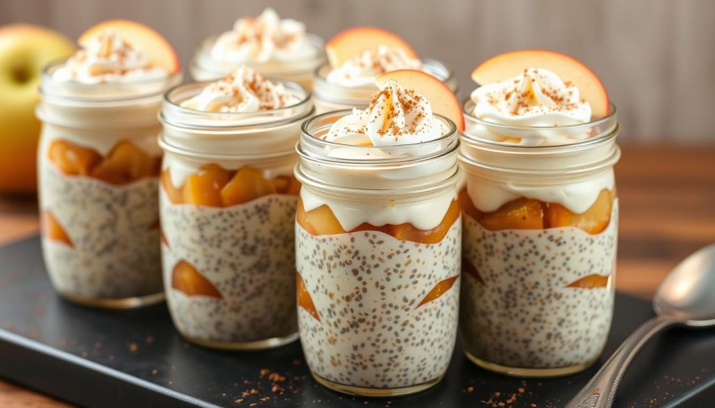 Apple Pie Chia Pudding Jars