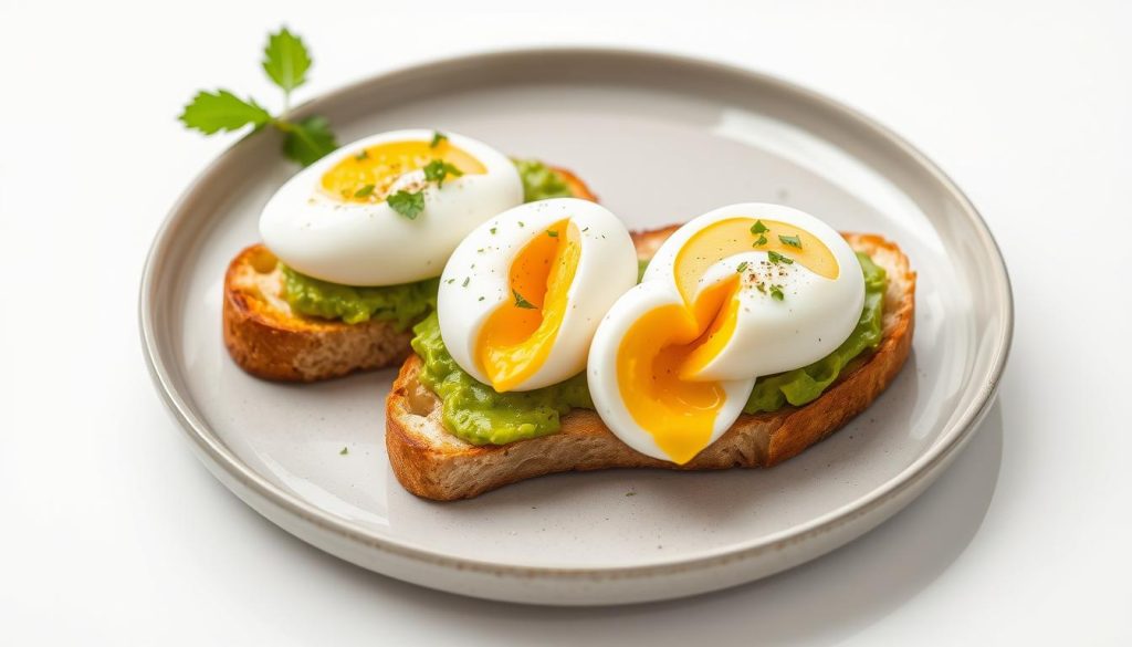 Avocado Toast with Boiled Eggs