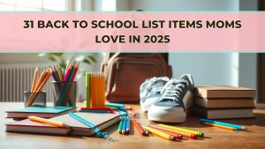 Back to School List Items