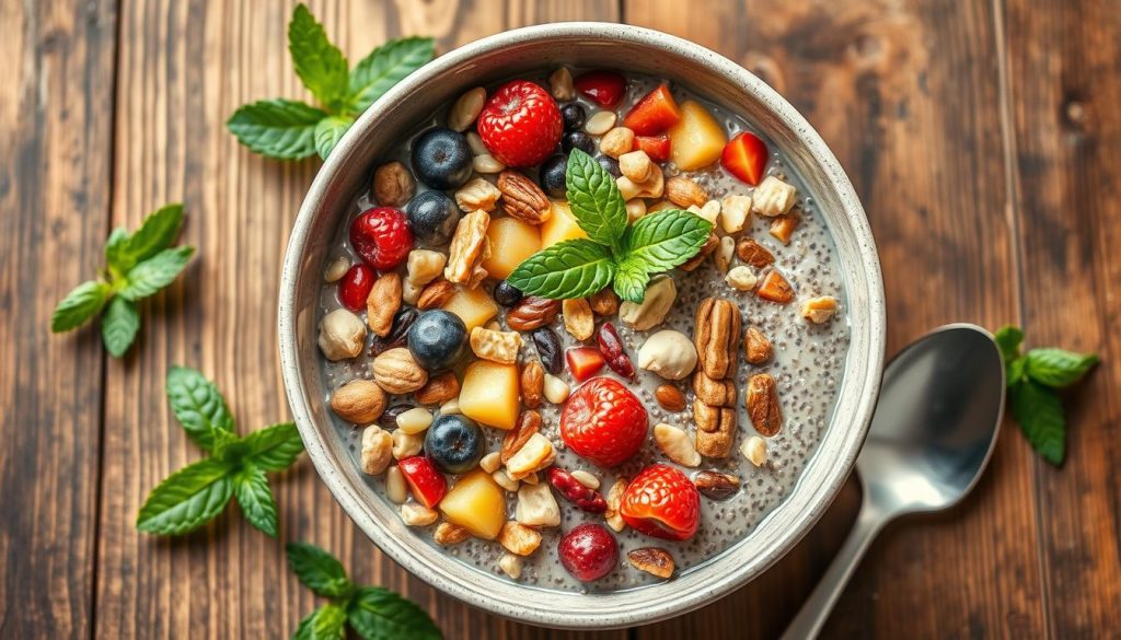 Chia Seed Pudding with Toppings