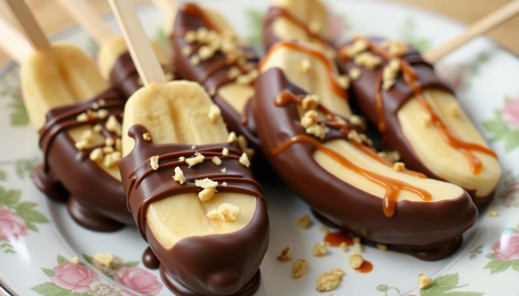 Chocolate-Dipped Frozen Bananas