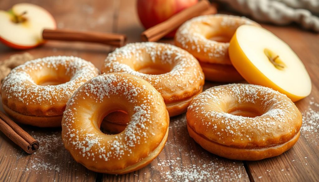 Cinnamon Apple Ring Donuts