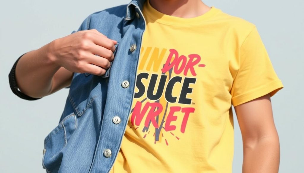 Classic Denim & Graphic Tee Combo