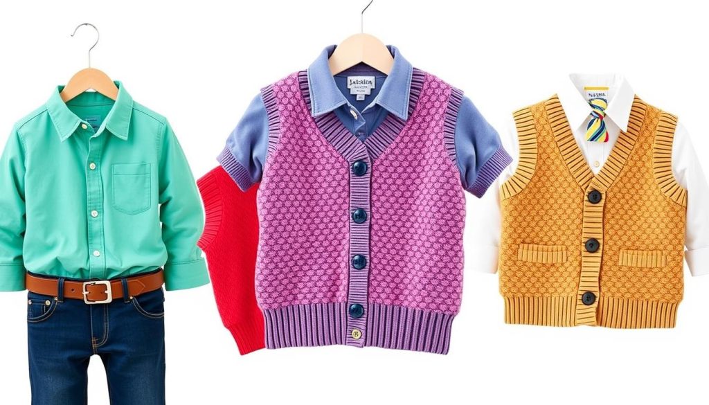 Collared Shirts & Sweater Vests for kids