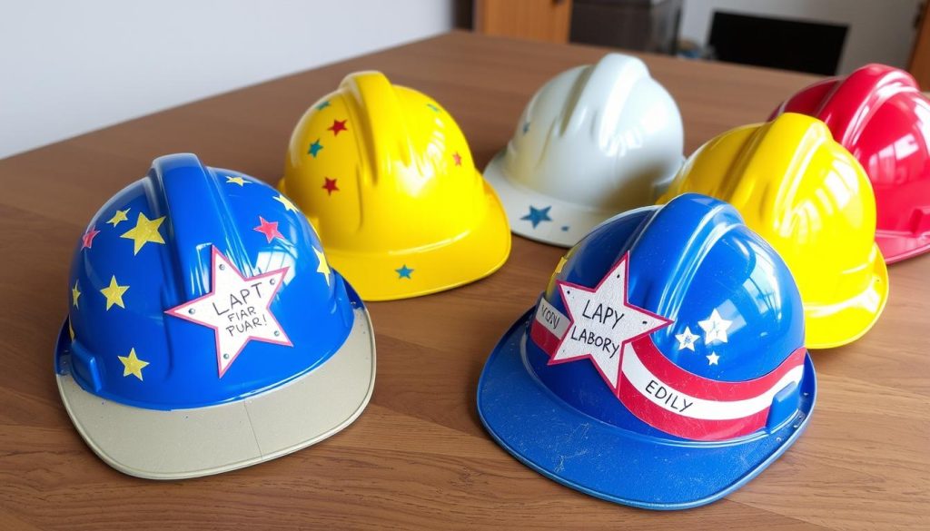 Construction Hat Decorating for labor day
