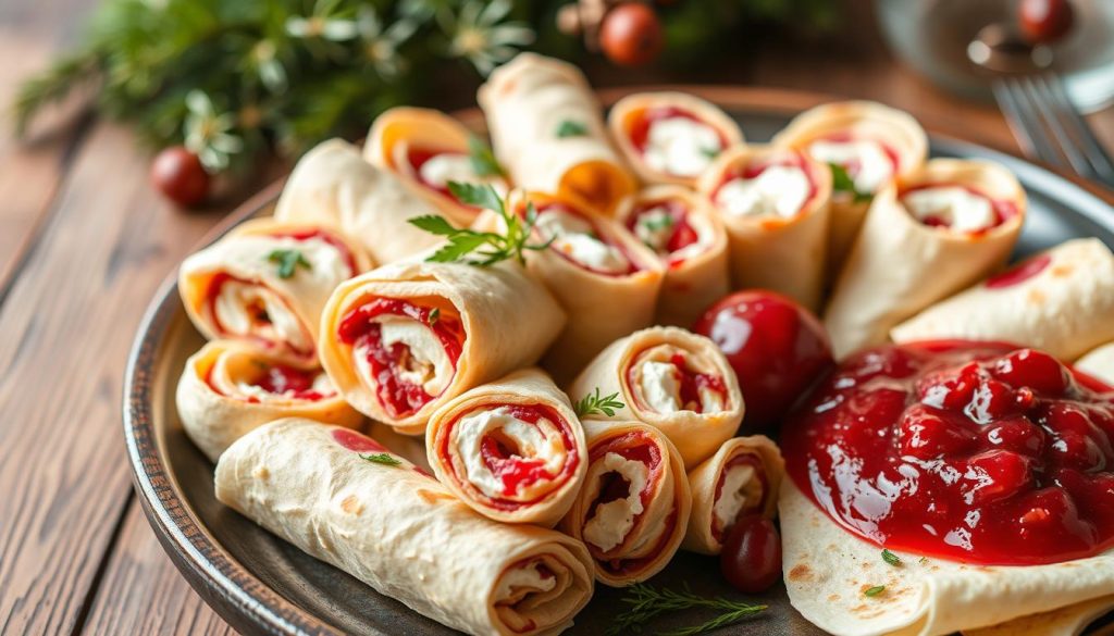 Cranberry Cream Cheese Roll-Ups
