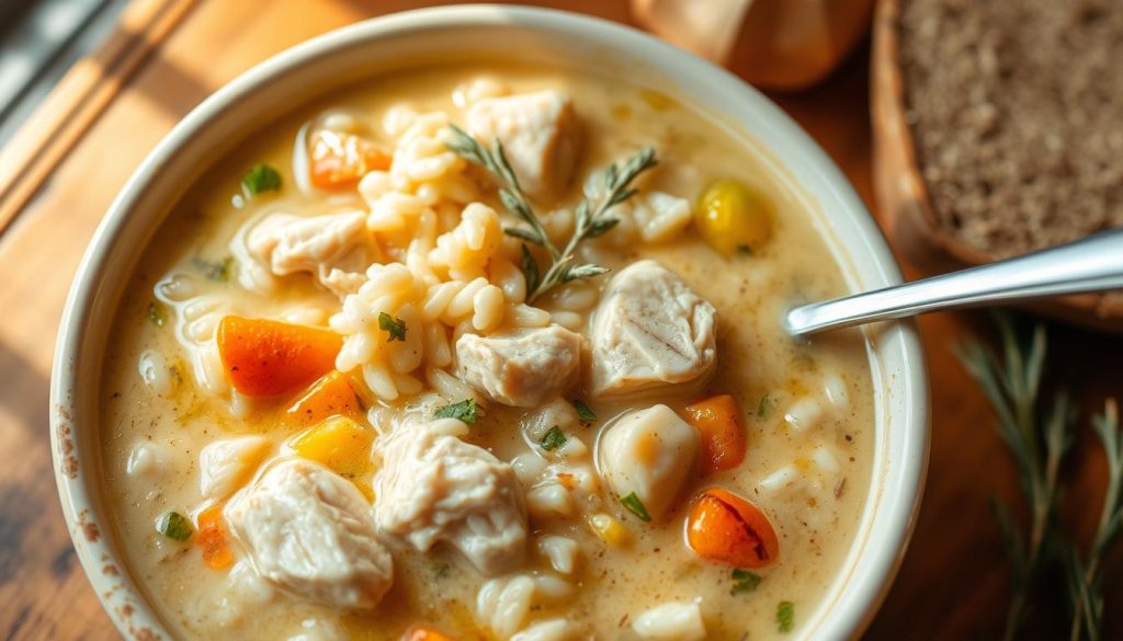 Creamy Chicken and Rice Soup