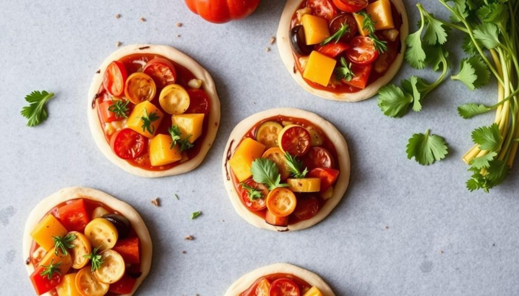 DIY Mini Pizzas with Fall Veggies