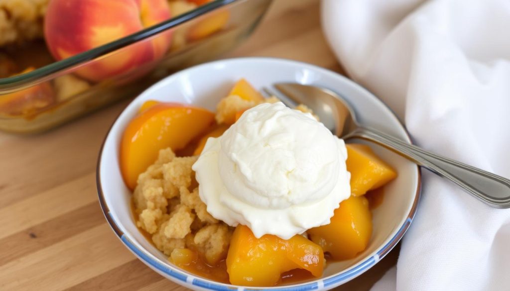 Easy Peach Cobbler with Biscuit Topping