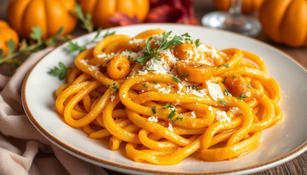 Easy Pumpkin Alfredo Pasta