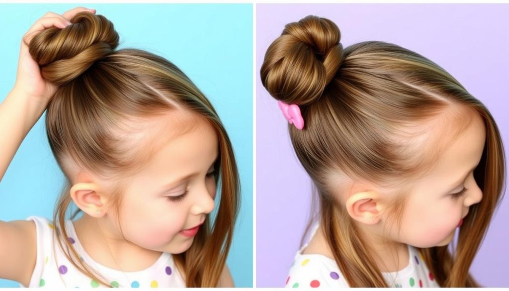 Half-Up Top Knot for kids