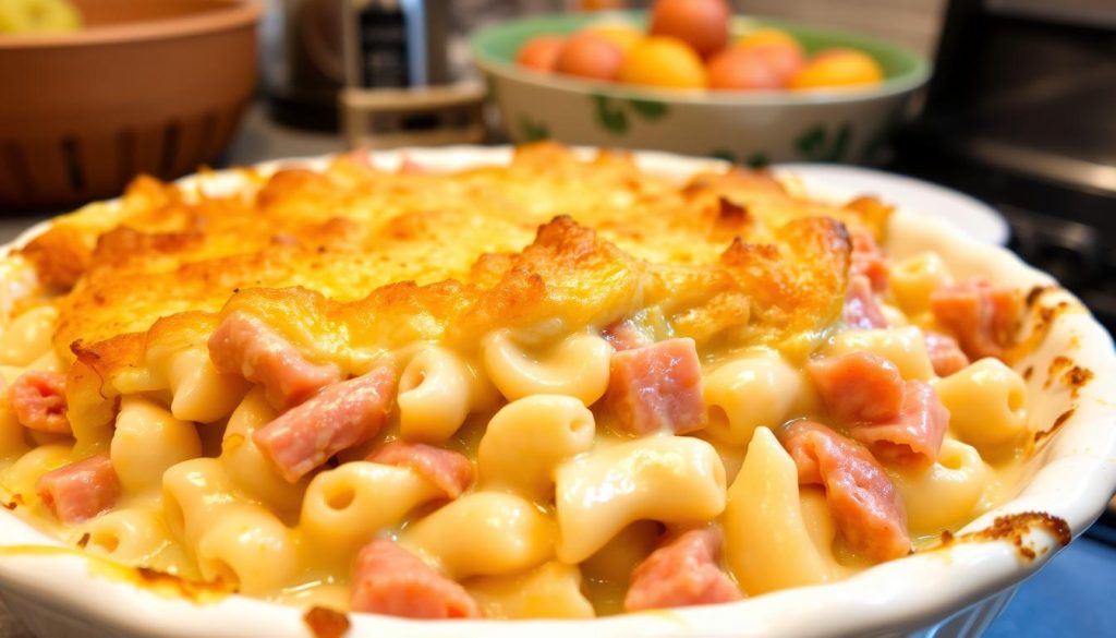 Ham and Cheese Pasta Bake
