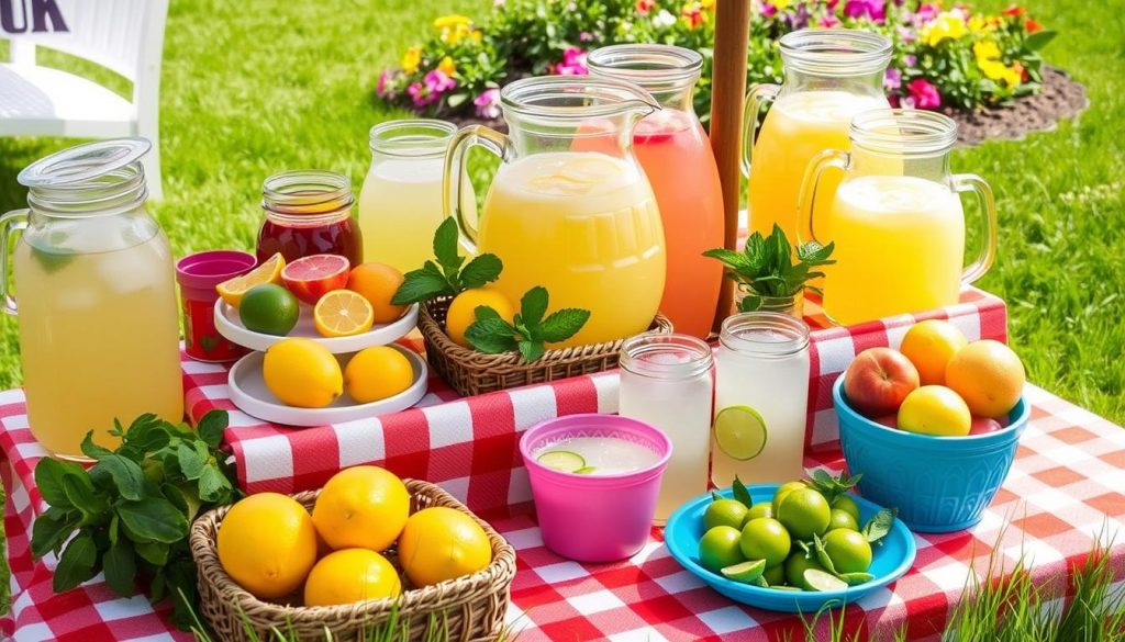 Homemade Lemonade Bar