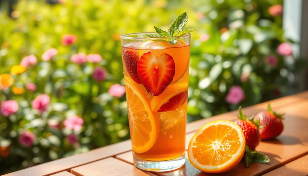 Iced Tea with Fresh Fruit