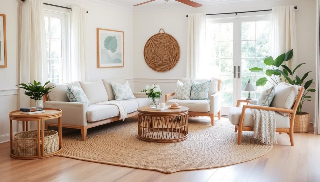 Jute or Sisal Rug for summer living room decor