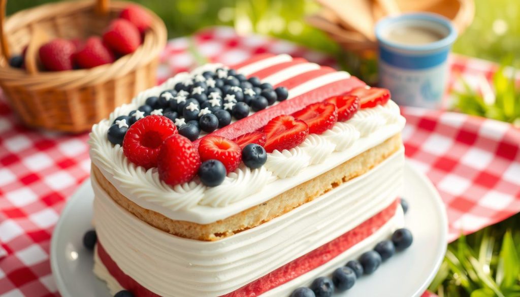 Labor Day Flag Cake
