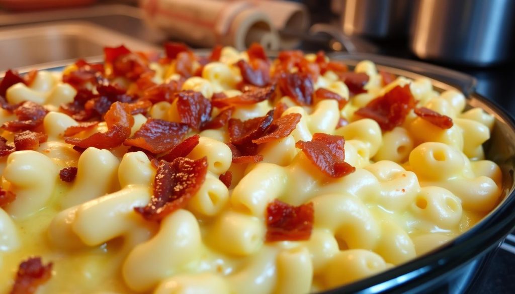 Mac and Cheese Casserole with Bacon