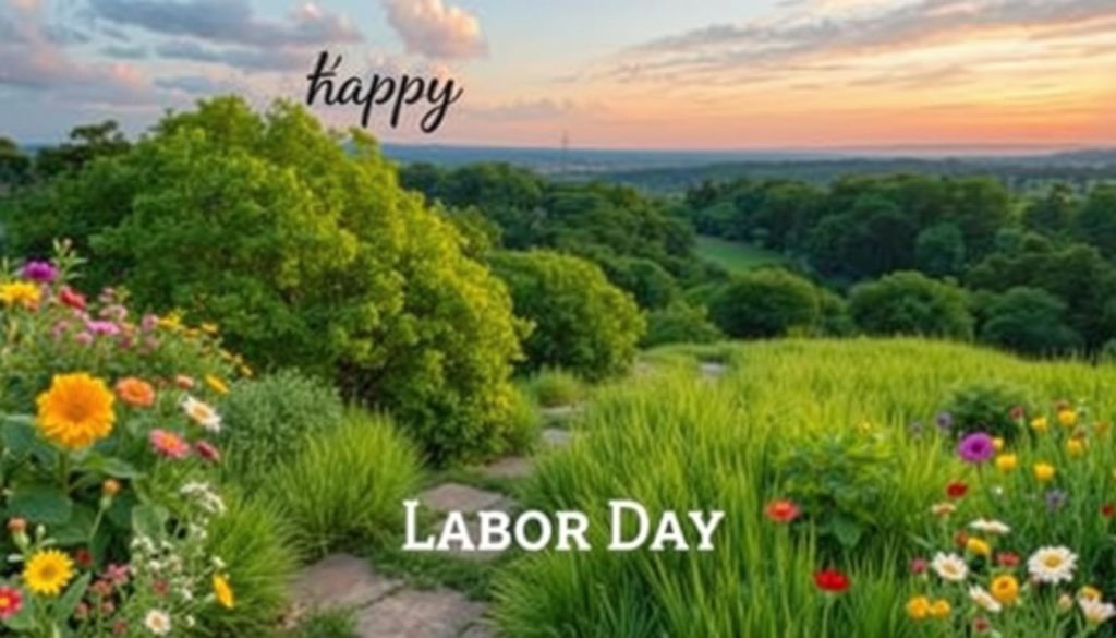 Nature Walk Collage for labor day