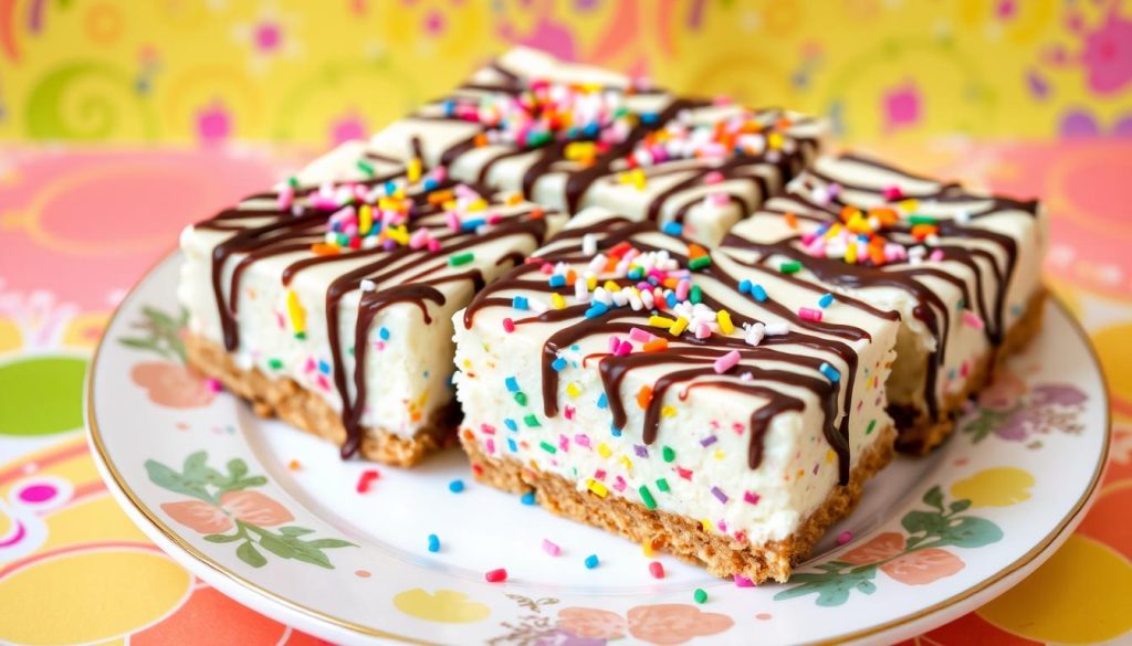 No-Bake Funfetti Cheesecake Bars