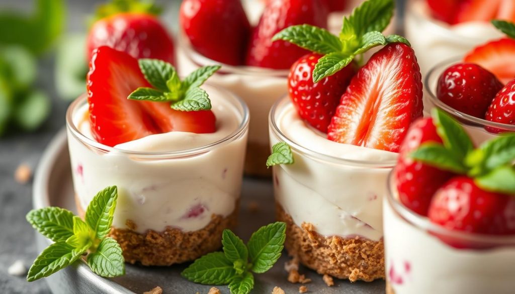 No-Bake Strawberry Cheesecake Cups