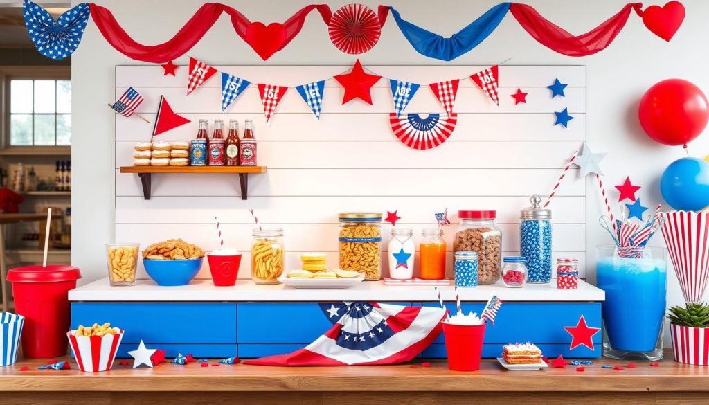Patriotic Snack Bar Styling