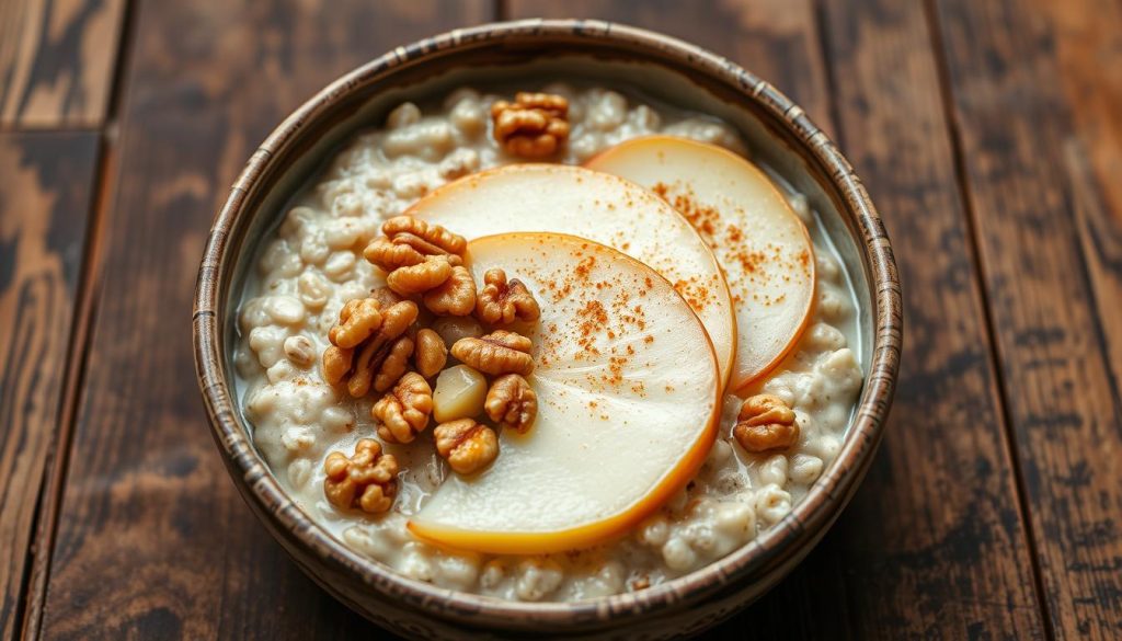 Pear and Walnut Oatmeal
