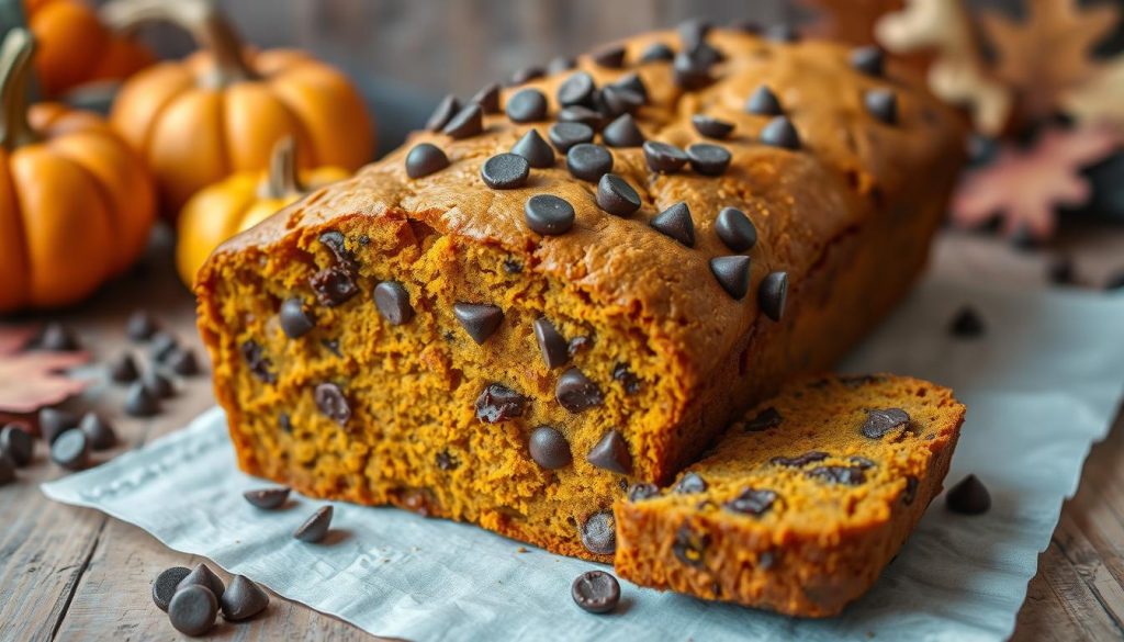 Pumpkin Bread with Chocolate Chips