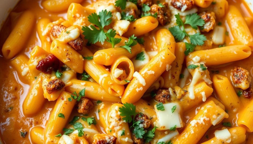 Pumpkin Pasta Casserole