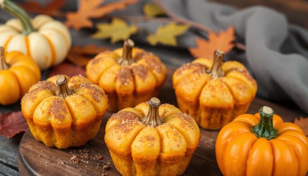 Pumpkin-Shaped Mini Muffins