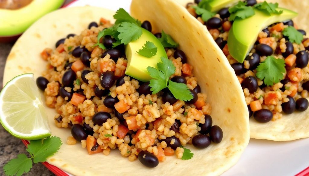 Quinoa and Black Bean Tacos