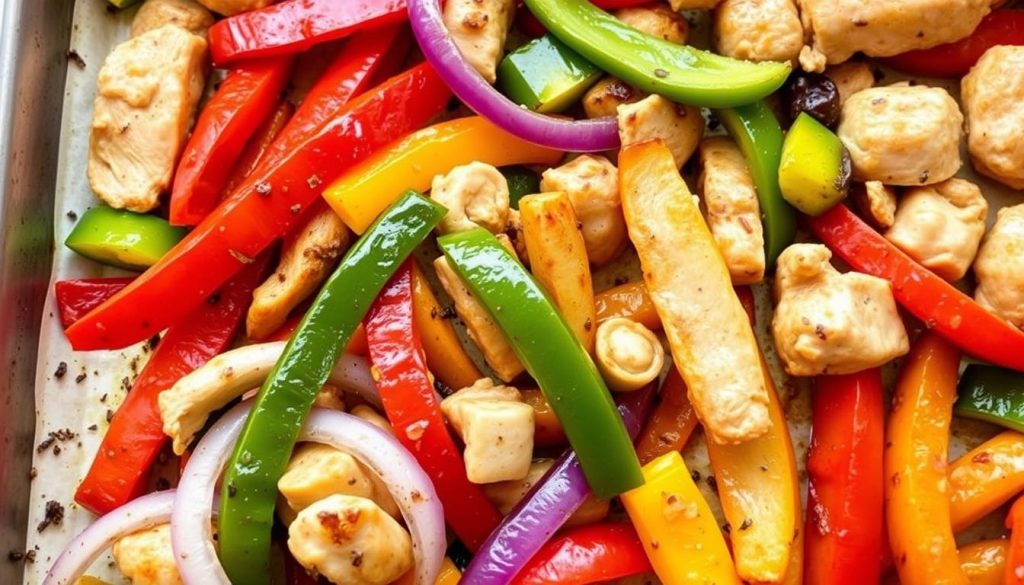 Sheet Pan Chicken Fajitas