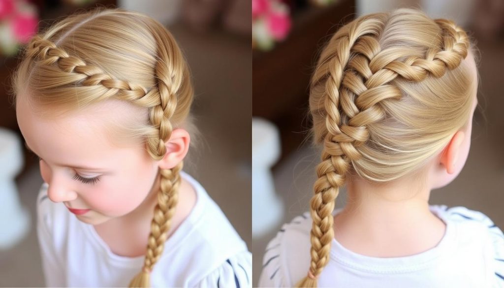 Simple French Braid for kids