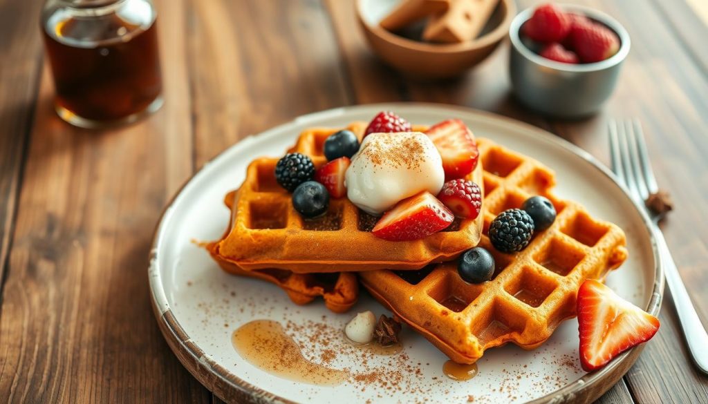 Spiced Sweet Potato Waffles