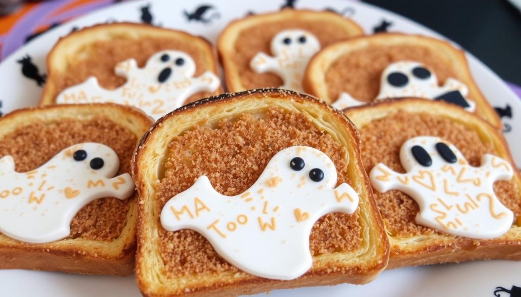Spooky Toast with Cinnamon Sugar