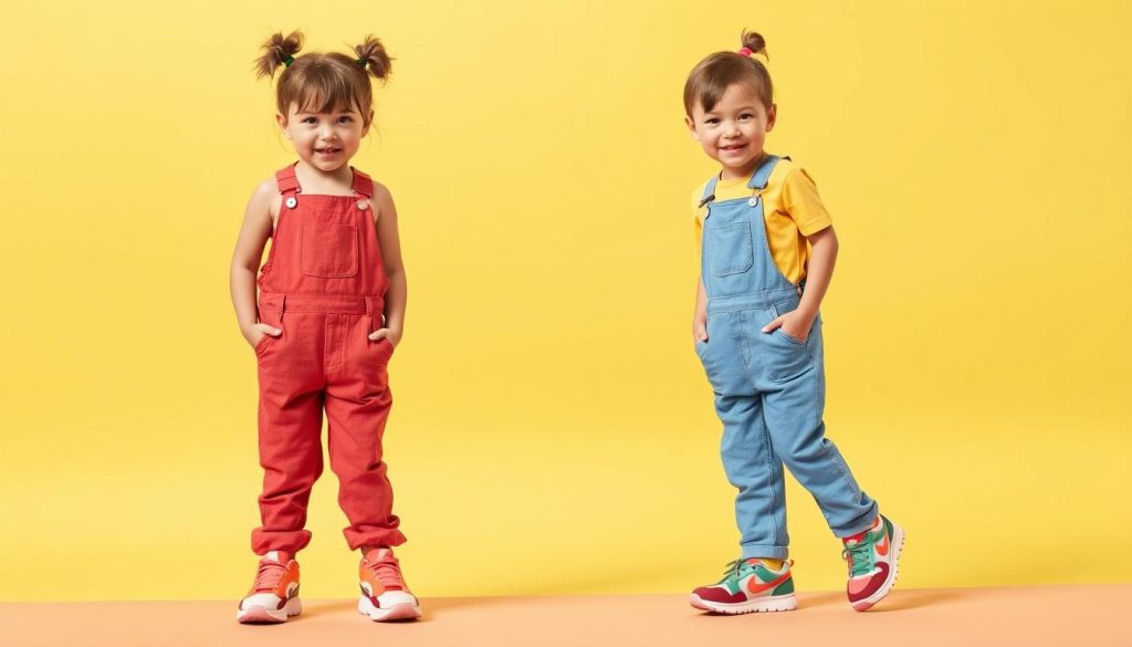 Statement Overalls & Fun Sneakers for kids