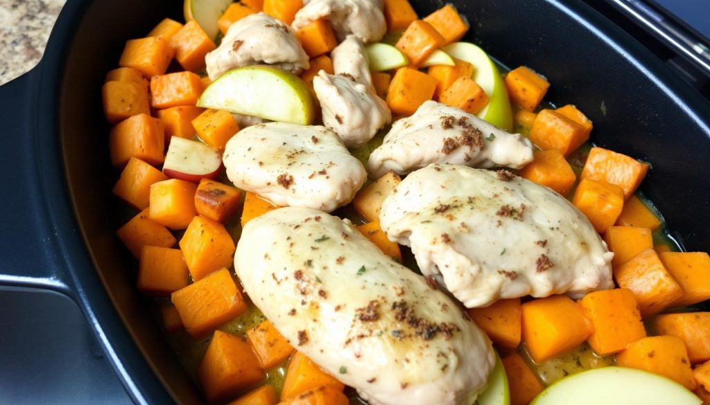 Sweet Potato and Apple Chicken Bake