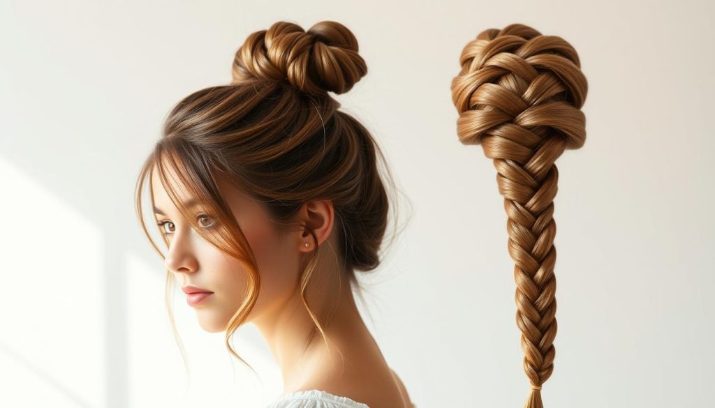 braid and bun hairstyles