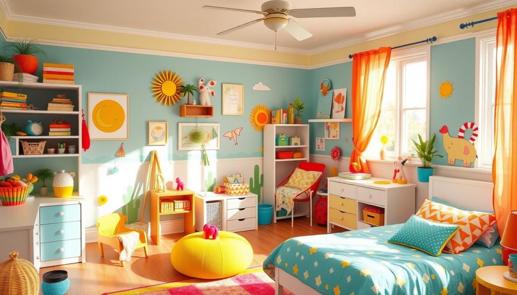kids room in summer vibes