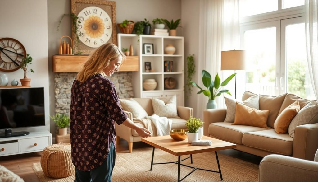 mom flopping the summer living room decor